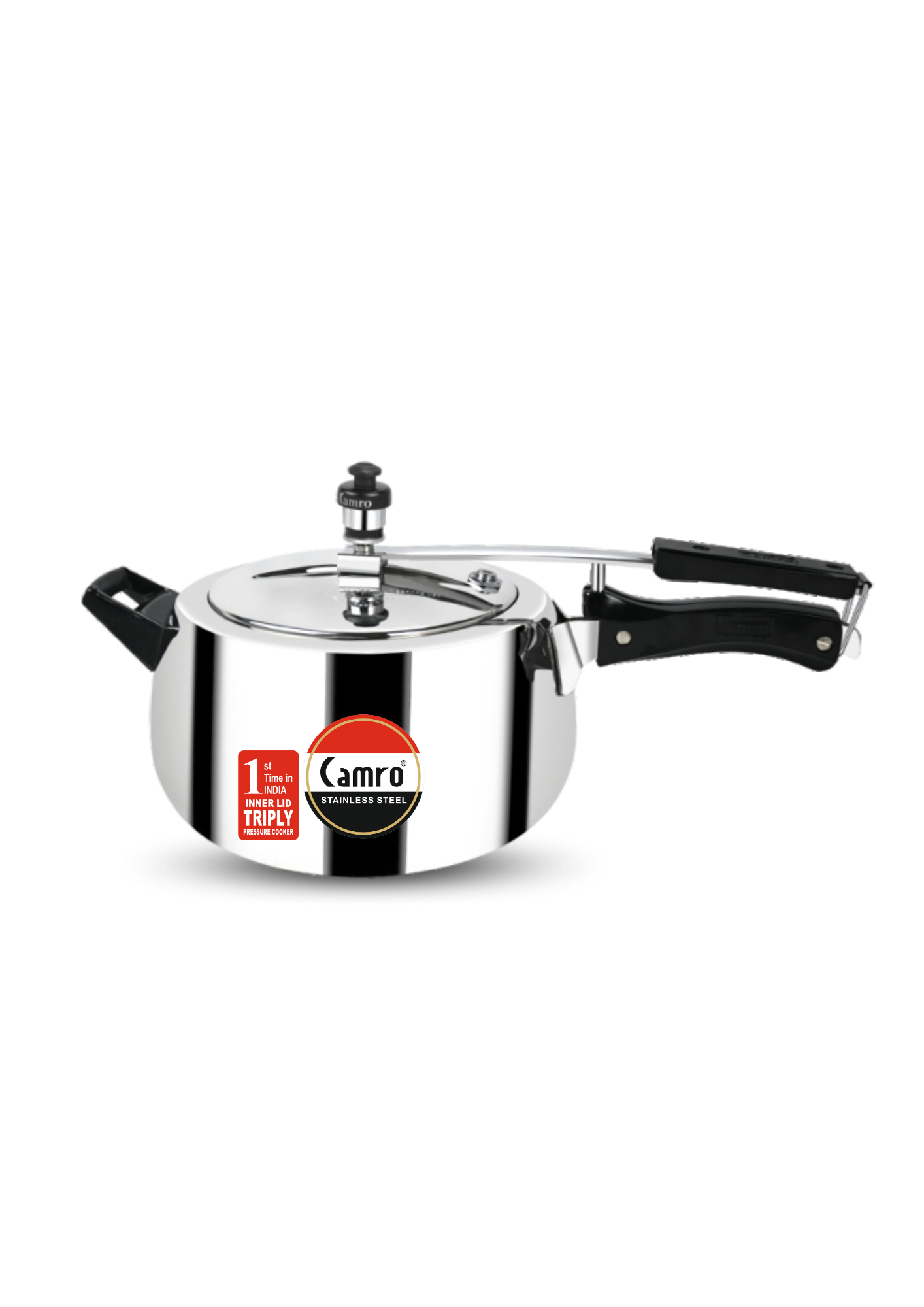 Triply Stainless Steel Globus Inner Lid Pressure Cooker | ISI Certified | 5 Years Warranty