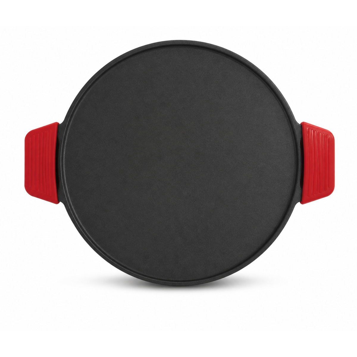 Camro Cast Iron Pre-Seasoned Dosa Tawa with Silicon Grip - 30 CM | Premium Quality, Naturally Nonstick, 100% Pure, Toxin-free