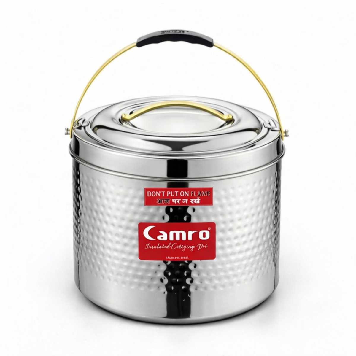 Camro Stainless Steel Insulated Hammered HotPot | Premium Quality | Food Grade Steel