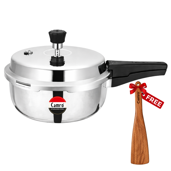 Camro Triply Outer Lid Pressure Pan - ISI Certified | Induction Friendly | Premium Quality (5 Years Warranty)